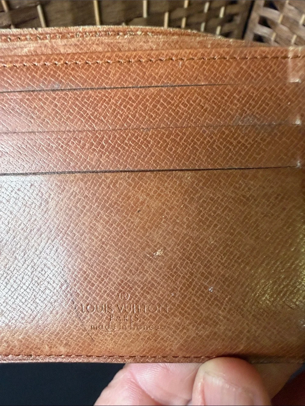 Louis Vuitton Brown & Gold Monogram Bifold Wallet
